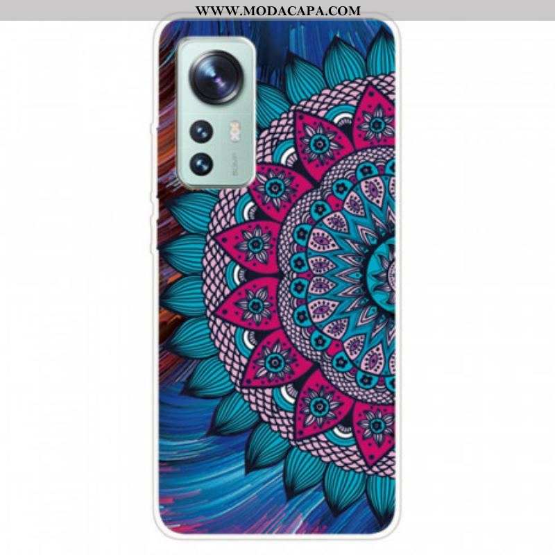 Capa Para Xiaomi 12 / 12X Mandala De Silicone