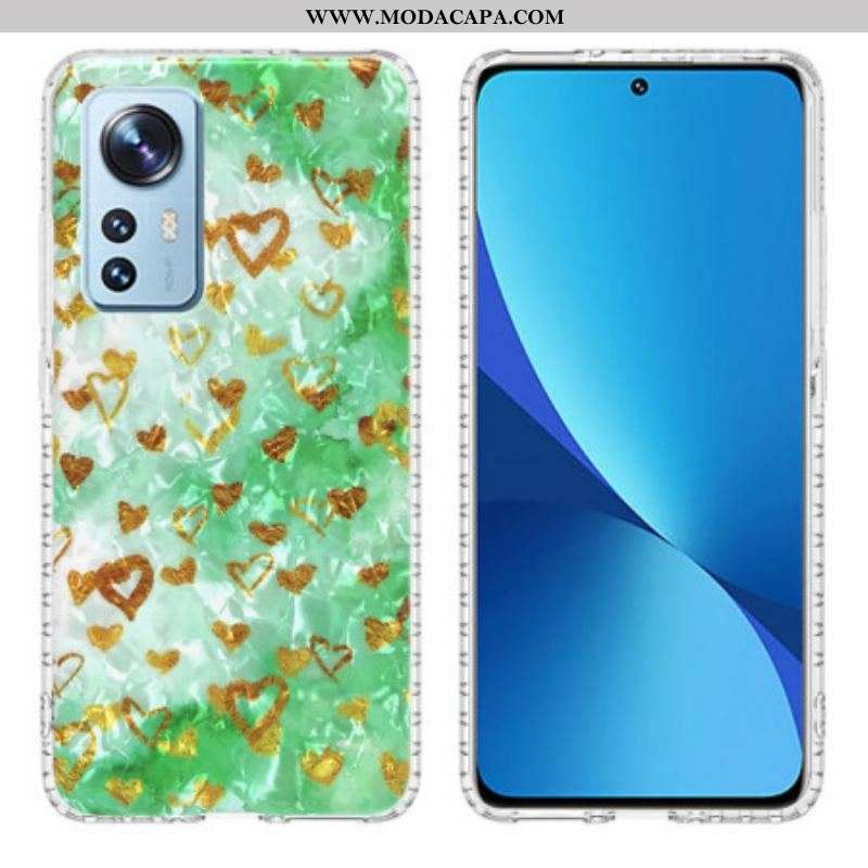 Capa Para Xiaomi 12 / 12X Corações Estilosos