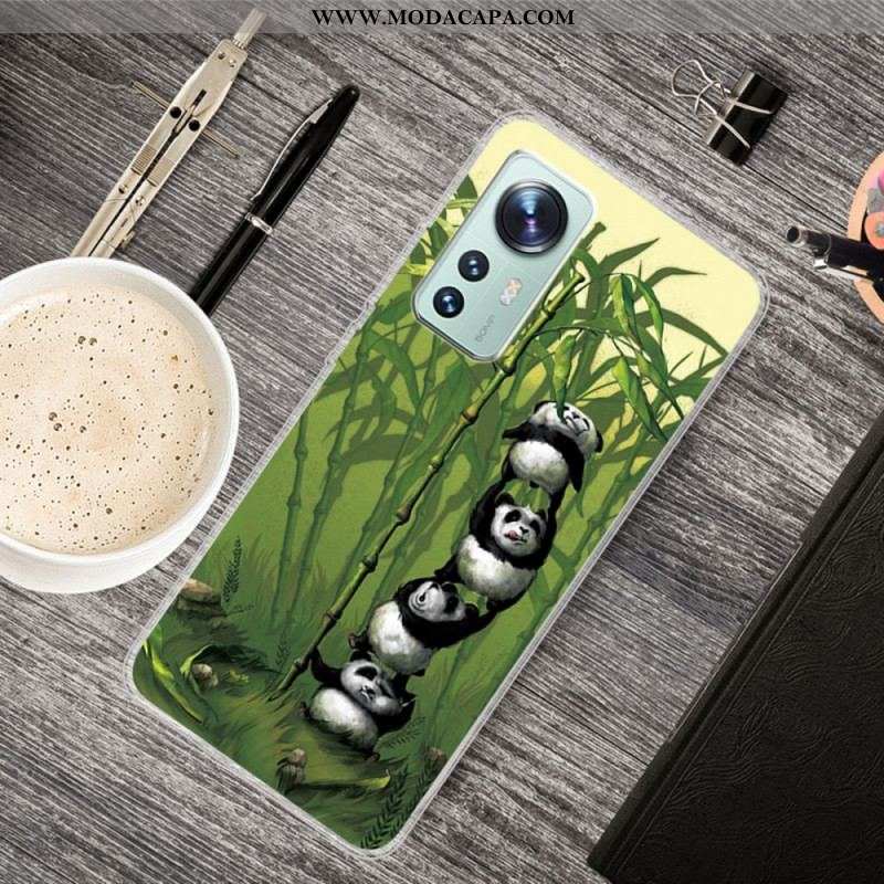 Capa De Celular Para Xiaomi 12 / 12X Bando De Pandas De Silicone