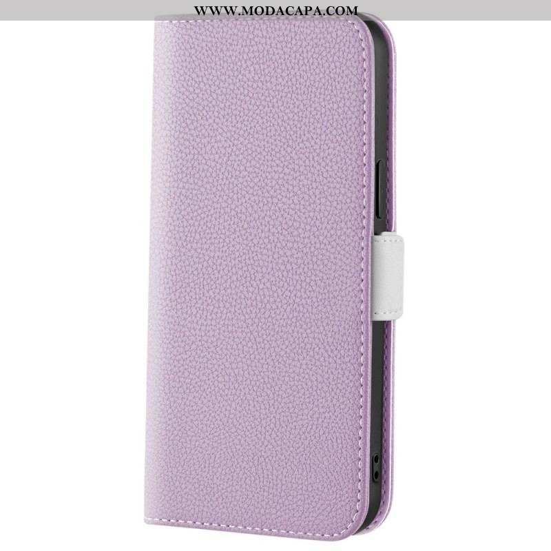 Capa De Couro Para Xiaomi 12 / 12X Fecho Duplo De Couro De Lichia