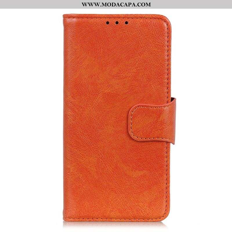 Capa De Couro Para Xiaomi 12 Pro Couro Napa Rachado