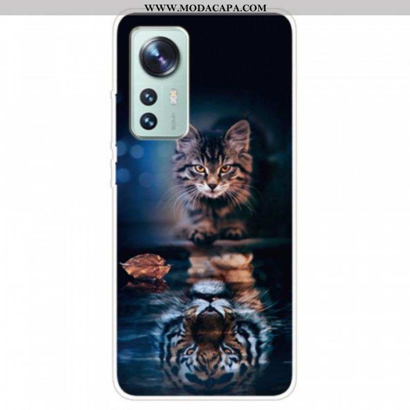 Capa Para Xiaomi 12 Pro Silicone Para Gato Vigilante