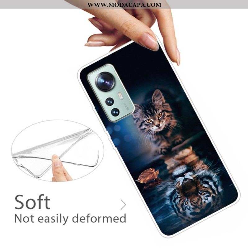 Capa Para Xiaomi 12 Pro Silicone Para Gato Vigilante