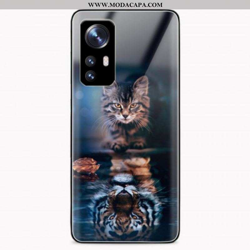 Capa Para Xiaomi 12 Pro Vigilante Gato Vidro Temperado