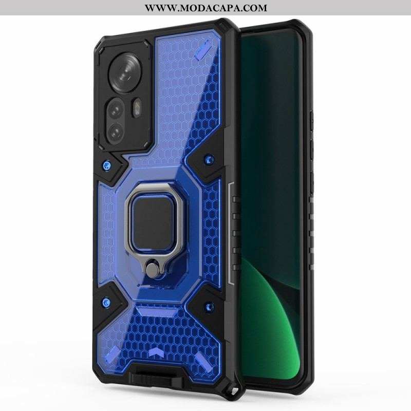 Capa Para Xiaomi 12 Pro Honeycomb Com Suporte De Anel