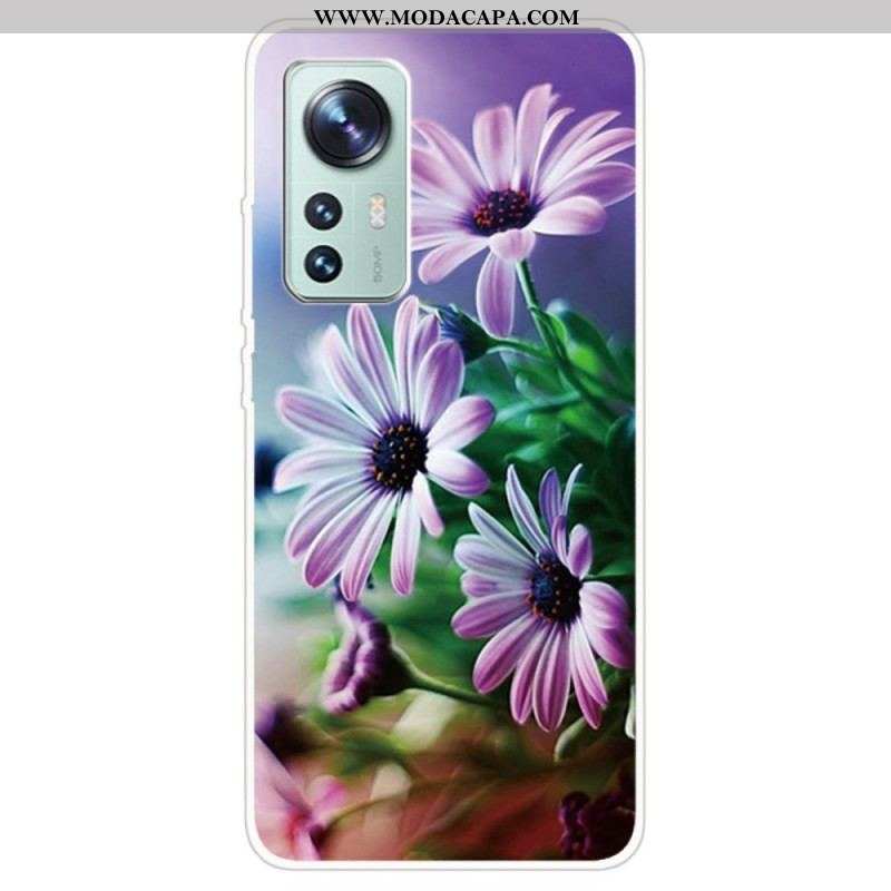 Capa De Celular Para Xiaomi 12 Pro Silicone Floral