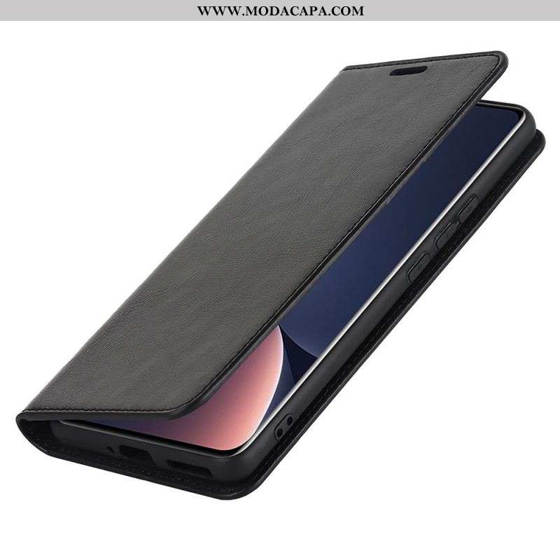 Capa De Celular Para Xiaomi 12 Pro Flip Couro Legitimo