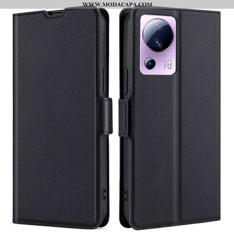 Capa De Couro Para Xiaomi 13 Lite Ultrafino