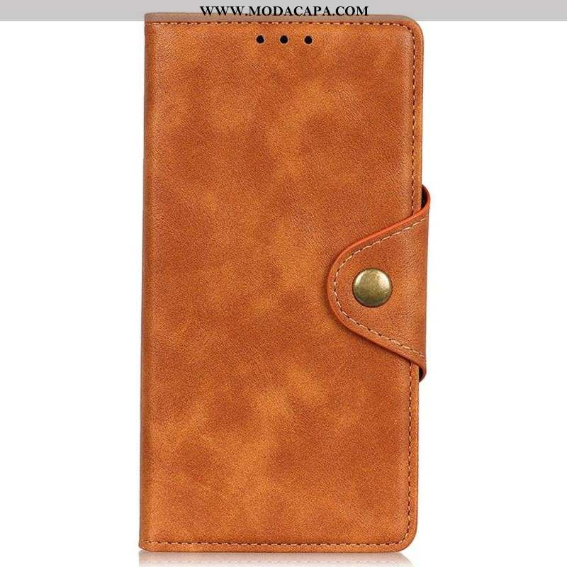 Capa Folio Para Xiaomi 13 Lite Botão Magnético