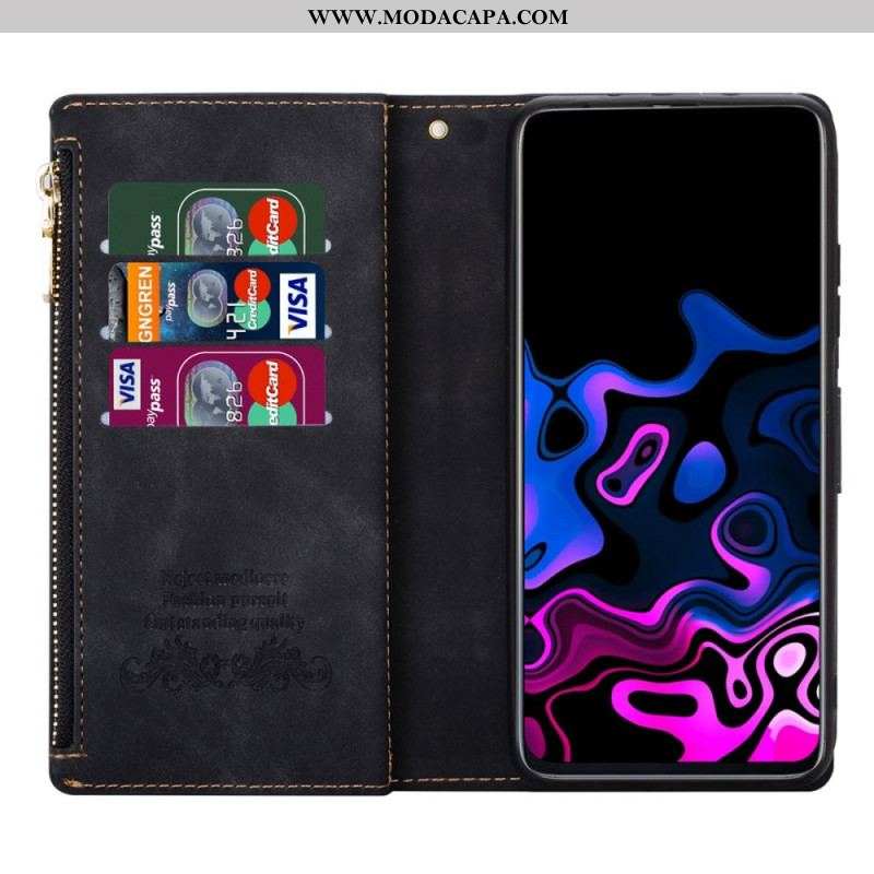 Capa De Couro Para Xiaomi 13 Pro Capa Tipo Carteira Portfólio Completo