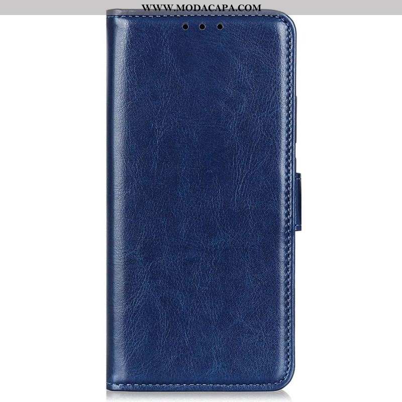 Capa Folio Para Xiaomi 13 Pro Couro Envernizado Falso