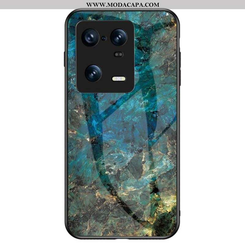 Capa Para Xiaomi 13 Pro Vidro Temperado De Mármore