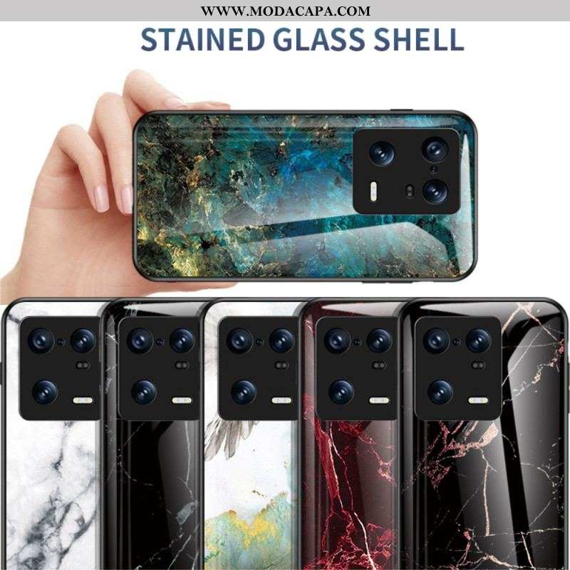 Capa Para Xiaomi 13 Pro Vidro Temperado De Mármore