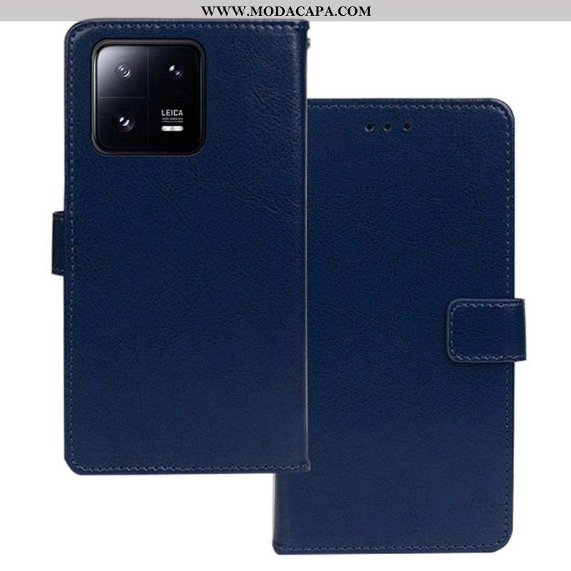 Capa De Couro Para Xiaomi 13 Pro Estilo Couro Idewei