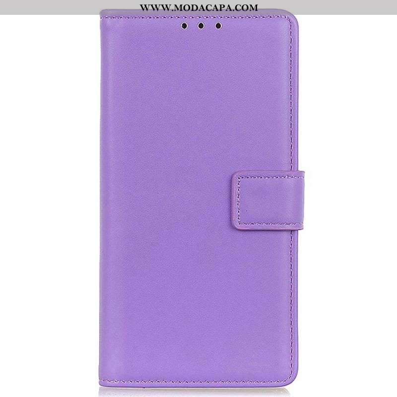 Capa Flip Para Xiaomi 13 Pro Couro Sintético Liso