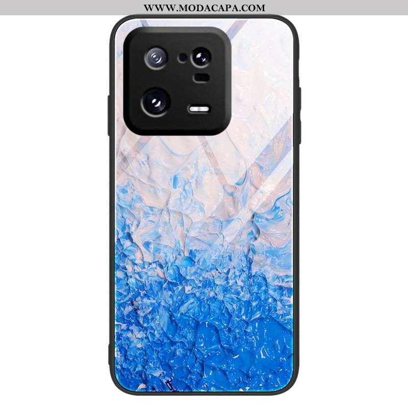 Capa Para Xiaomi 13 Pro Vidro Temperado De Cores De Mármore