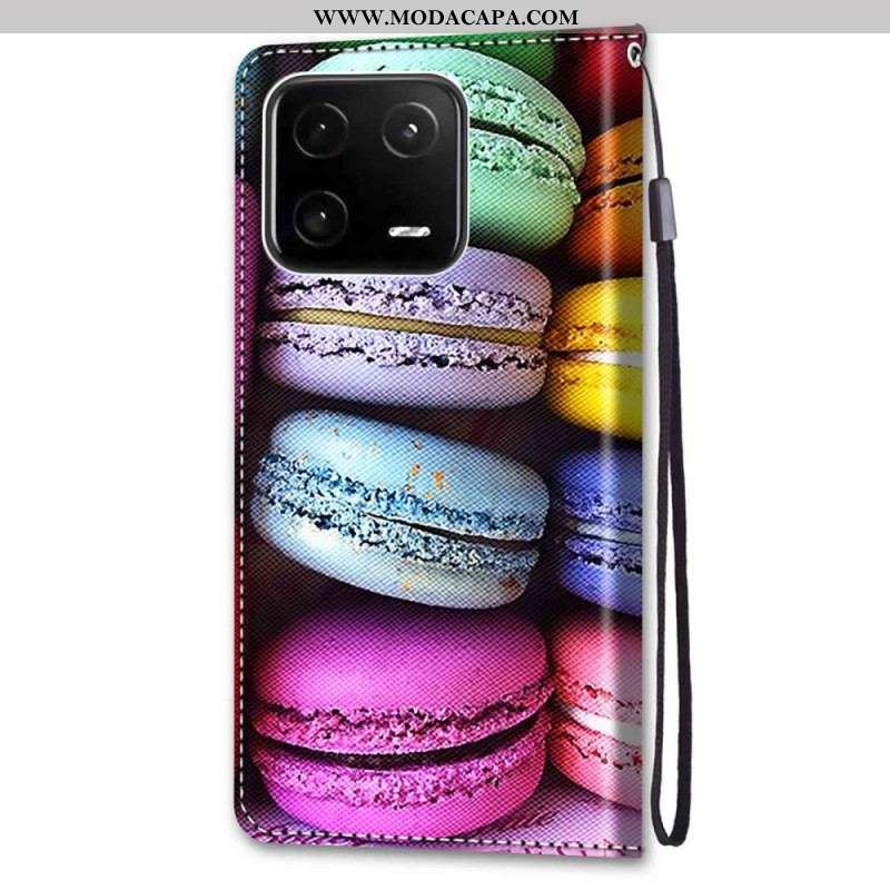 Capa De Couro Para Xiaomi 13 Pro Macarons