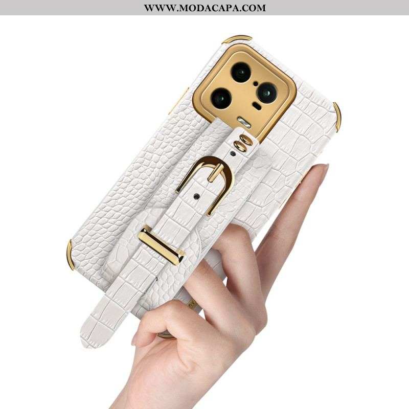 Capa Para Xiaomi 13 Pro Alça Croco