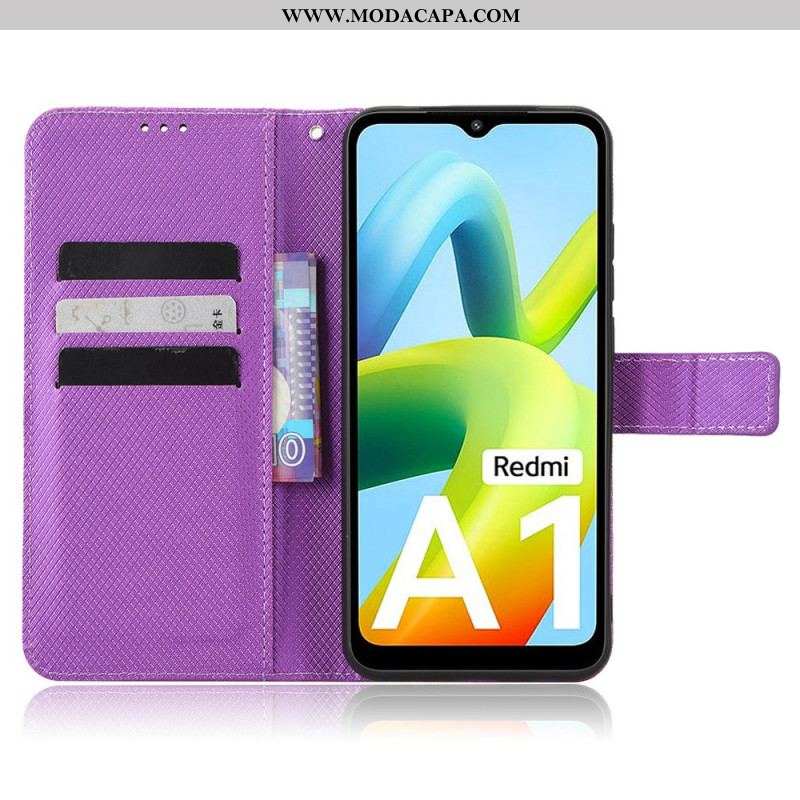 Capa Flip Para Xiaomi Redmi A1 De Cordão Seleção De Correia