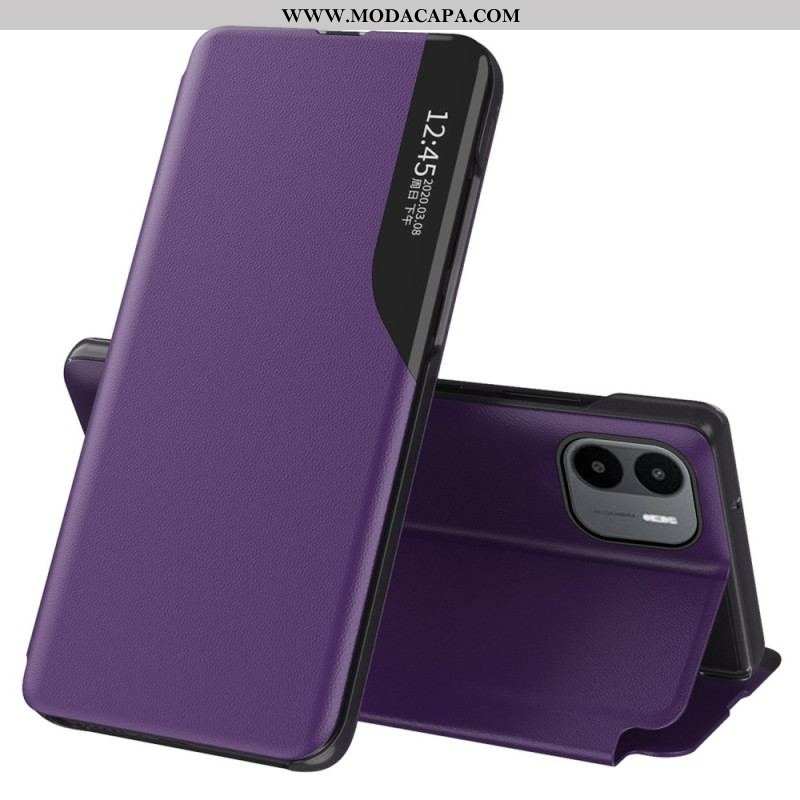 Capa De Celular Para Xiaomi Redmi A1 Couro Sintético Texturizado