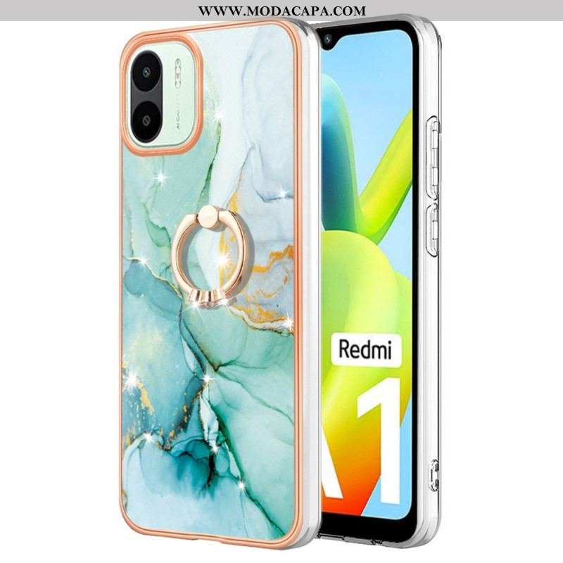 Capa Para Xiaomi Redmi A1 Mármore Com Suporte De Anel