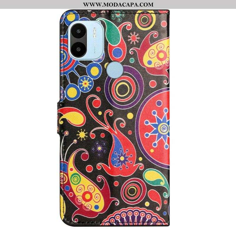 Capa De Couro Para Xiaomi Redmi A1 Padrão De Galáxia