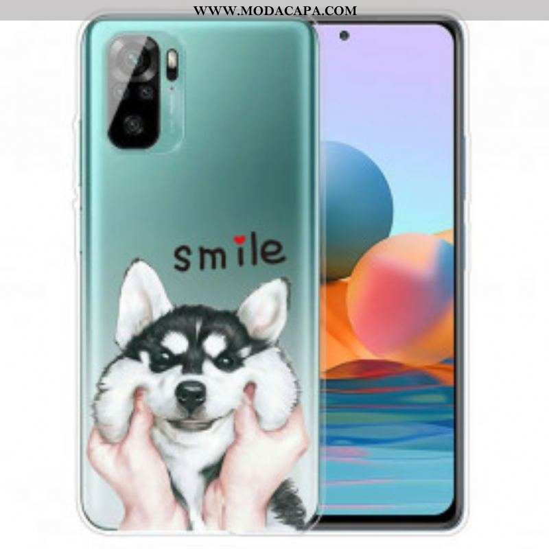Capa Para Xiaomi Redmi Note 10 / 10S Cachorro Sorridente