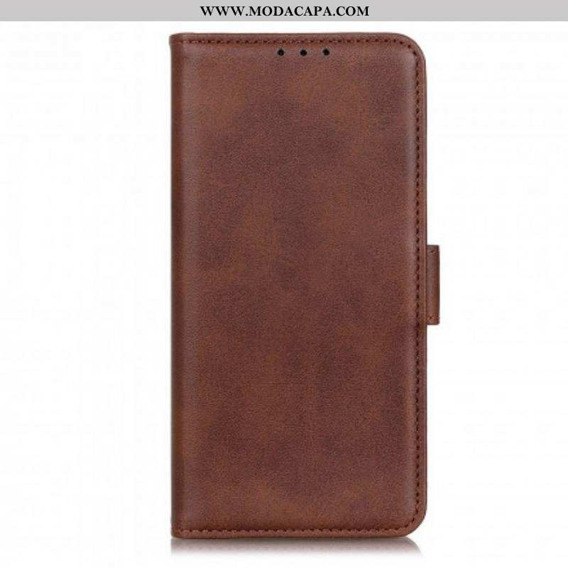 Capa Flip Para Xiaomi Redmi Note 10 / 10S De Couro Aba Dupla