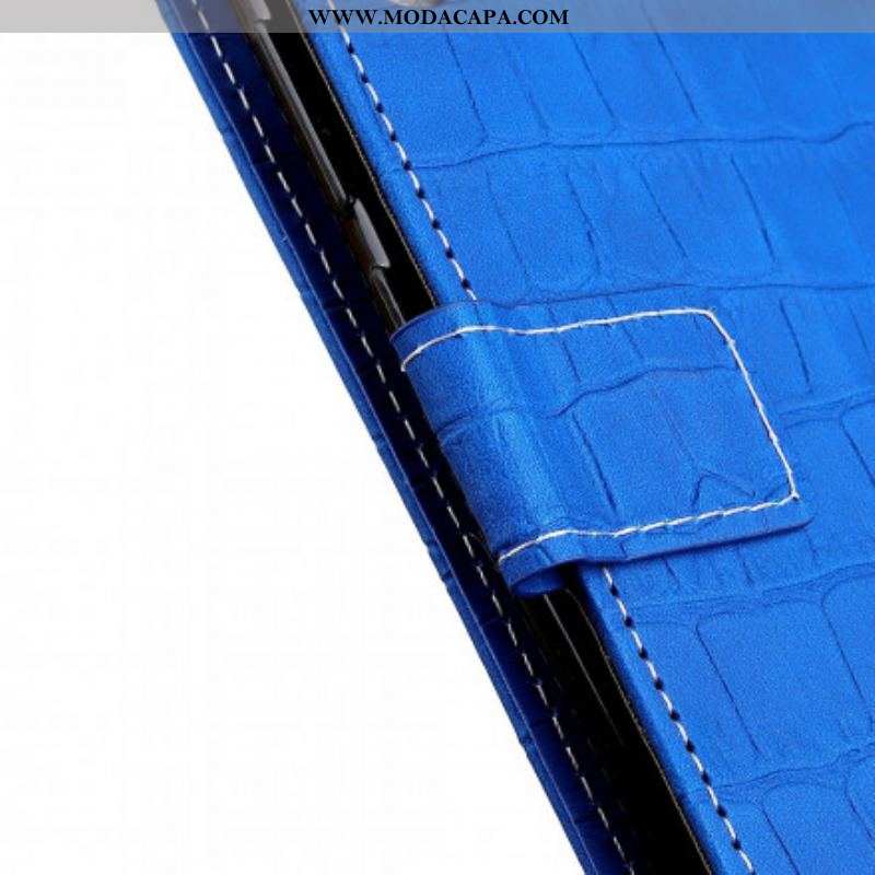 Capa De Couro Para Xiaomi Redmi Note 10 / 10S Poder Do Crocodilo