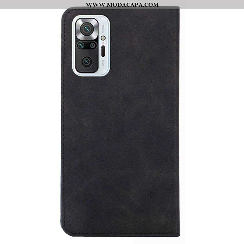 Capa De Celular Para Xiaomi Redmi Note 10 Pro Flip Toque De Pele Clássico