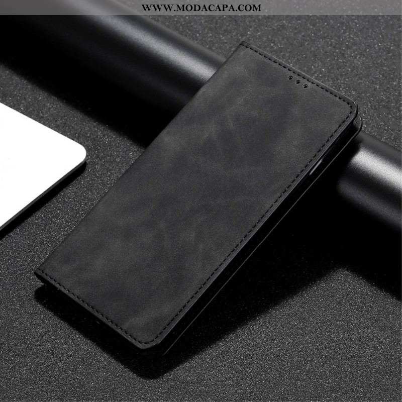 Capa De Celular Para Xiaomi Redmi Note 10 Pro Flip Toque De Pele Clássico