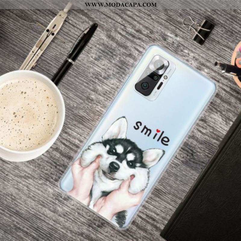 Capa Para Xiaomi Redmi Note 10 Pro Cachorro Sorridente