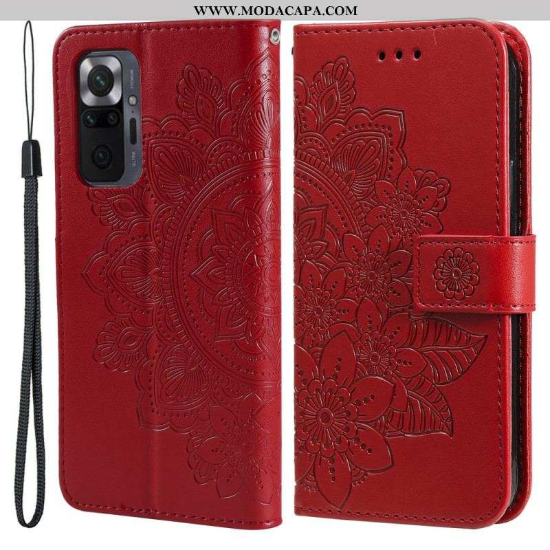 Capa De Couro Para Xiaomi Redmi Note 10 Pro Mandala