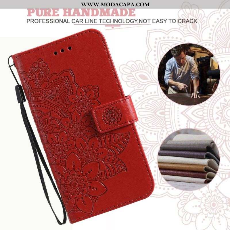 Capa De Couro Para Xiaomi Redmi Note 10 Pro Mandala