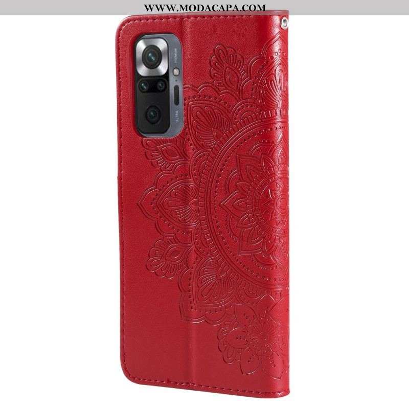 Capa De Couro Para Xiaomi Redmi Note 10 Pro Mandala