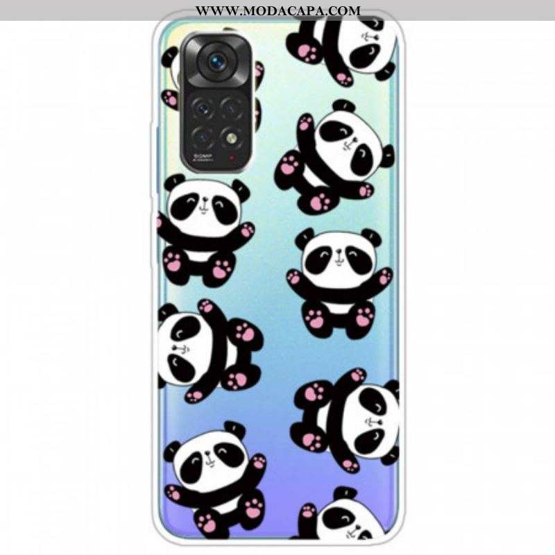Capa Para Xiaomi Redmi Note 11 / 11S Pandas Divertidos