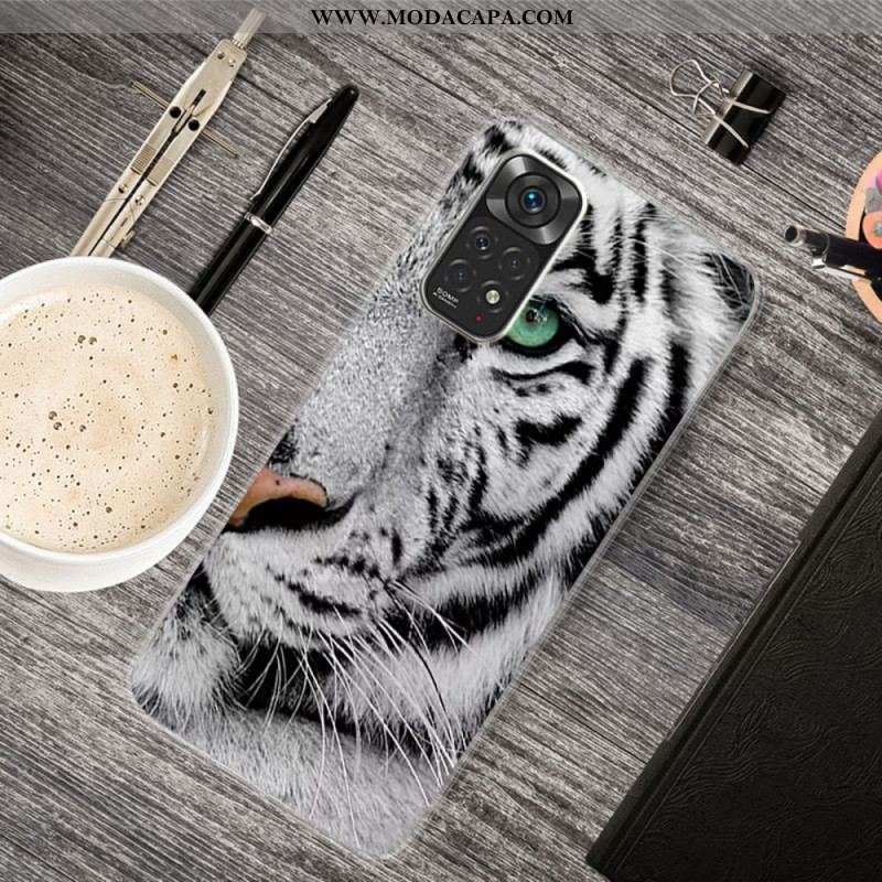 Capa Para Xiaomi Redmi Note 11 / 11S Tigre Flexível