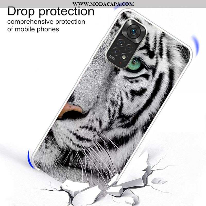 Capa Para Xiaomi Redmi Note 11 / 11S Tigre Flexível