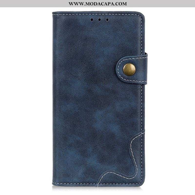 Capa Folio Para Xiaomi Redmi Note 11 / 11S Artístico E Costuras