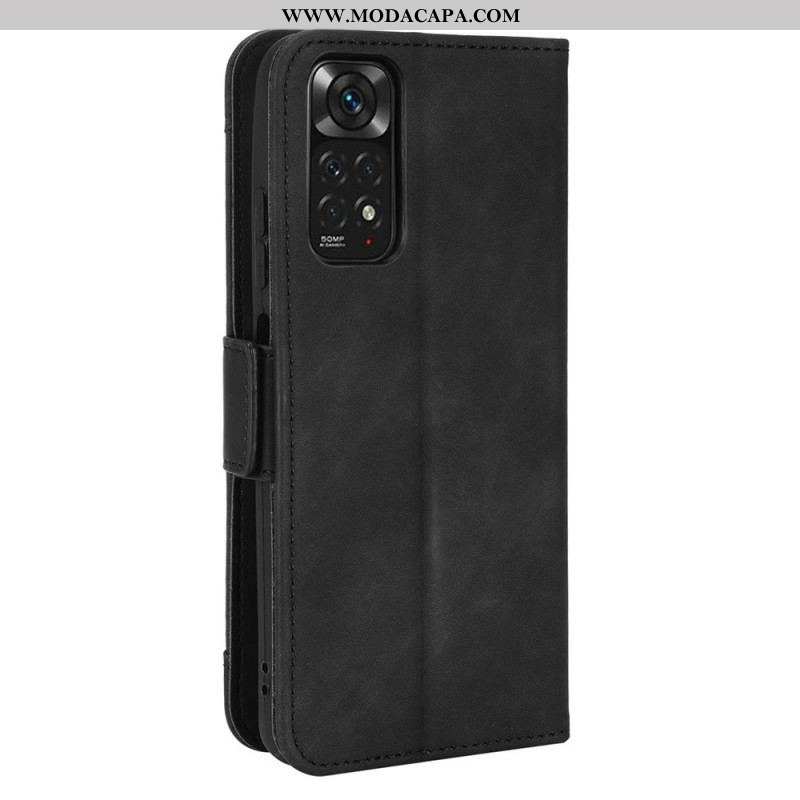 Capa De Couro Para Xiaomi Redmi Note 11 / 11S Cartões Múltiplos