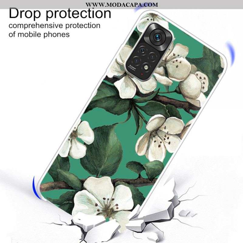 Capa Para Xiaomi Redmi Note 11 Pro / 11 Pro 5G Flores Brancas