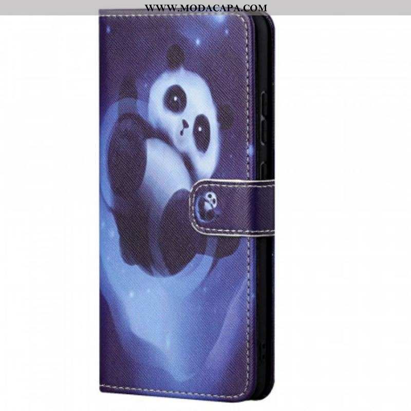 Capa De Couro Para Xiaomi Redmi Note 11 Pro / 11 Pro 5G Espaço Panda