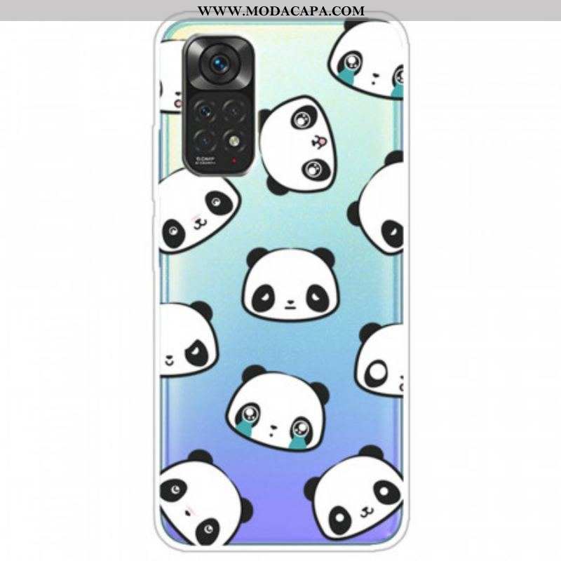 Capa Para Xiaomi Redmi Note 11 Pro / 11 Pro 5G Pandas Sentimentais