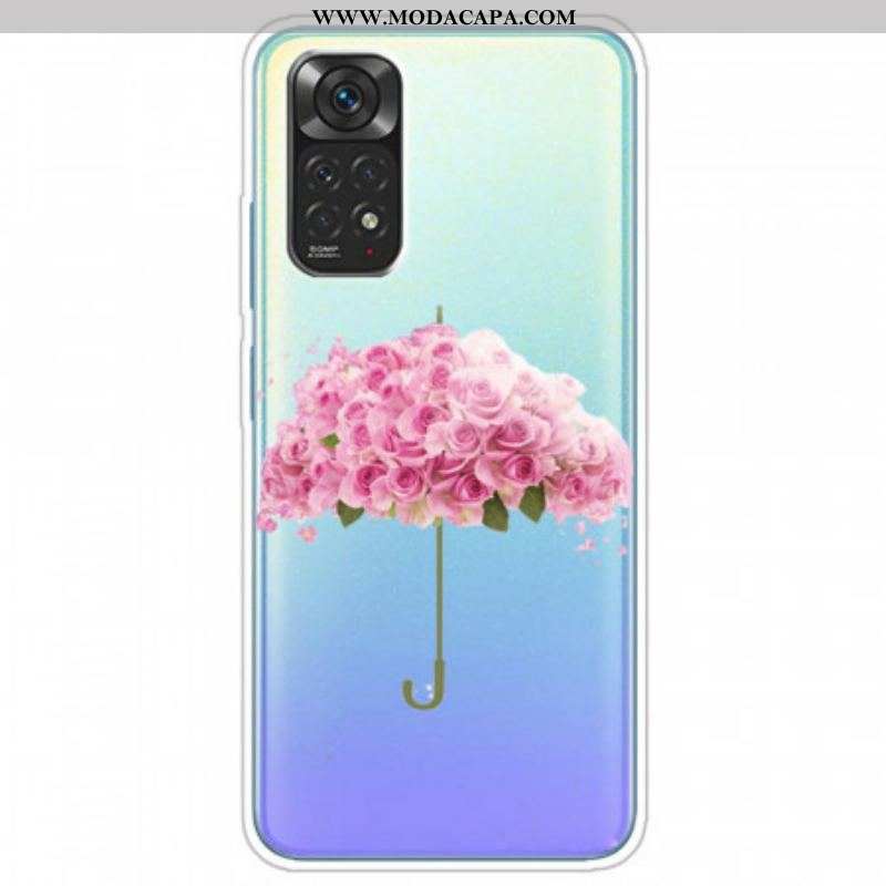 Capa Para Xiaomi Redmi Note 11 Pro / 11 Pro 5G Guarda-chuva Em Rosas