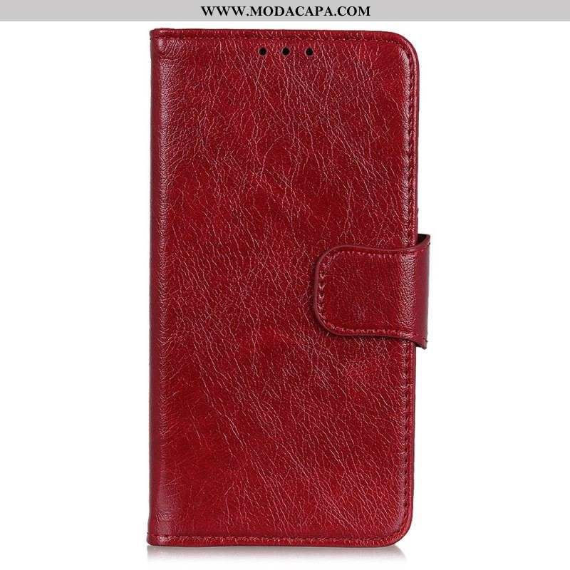 Capa De Couro Para Xiaomi Redmi Note 11 Pro / 11 Pro 5G Couro Napa Rachado