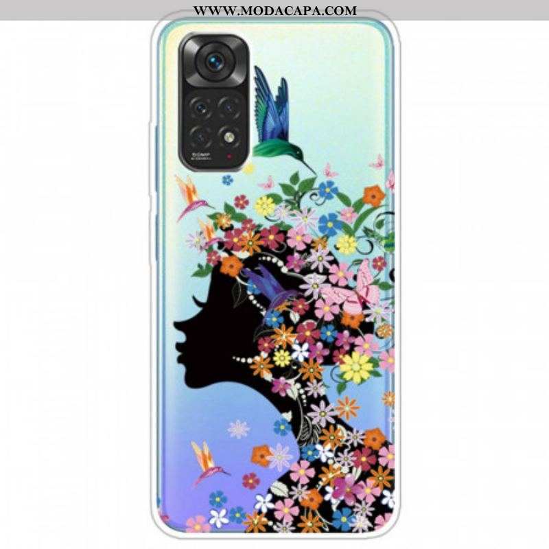 Capa Para Xiaomi Redmi Note 11 Pro / 11 Pro 5G Linda Cabeça De Flor