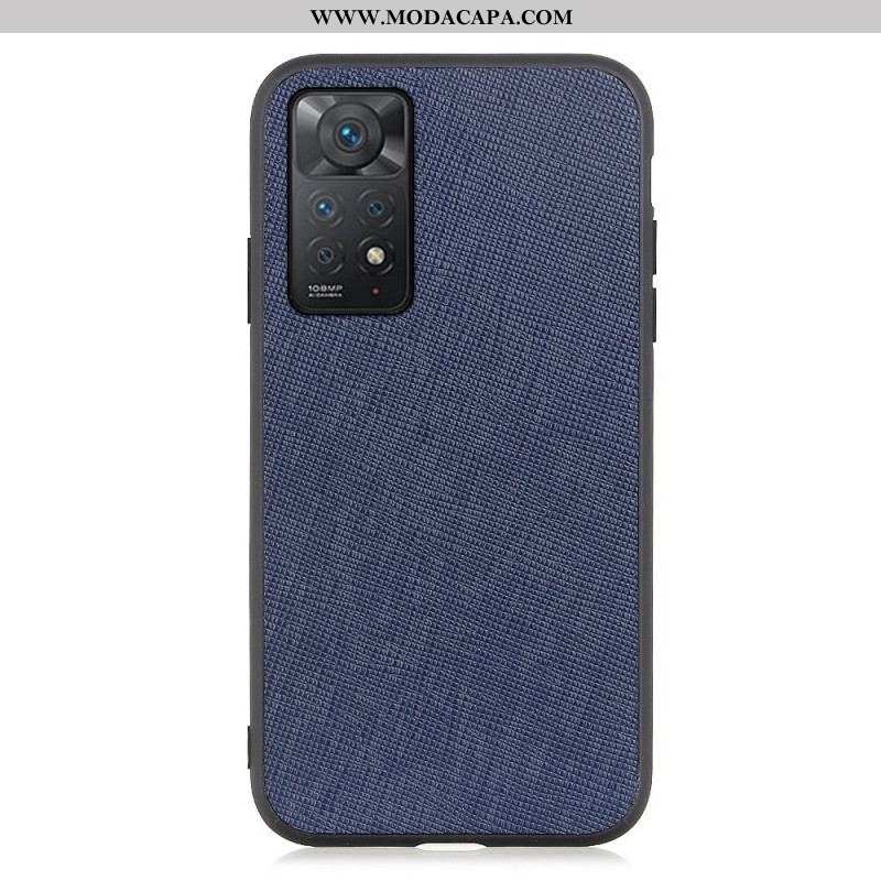 Capa Para Xiaomi Redmi Note 11 Pro / 11 Pro 5G Couro Texturizado Genuíno