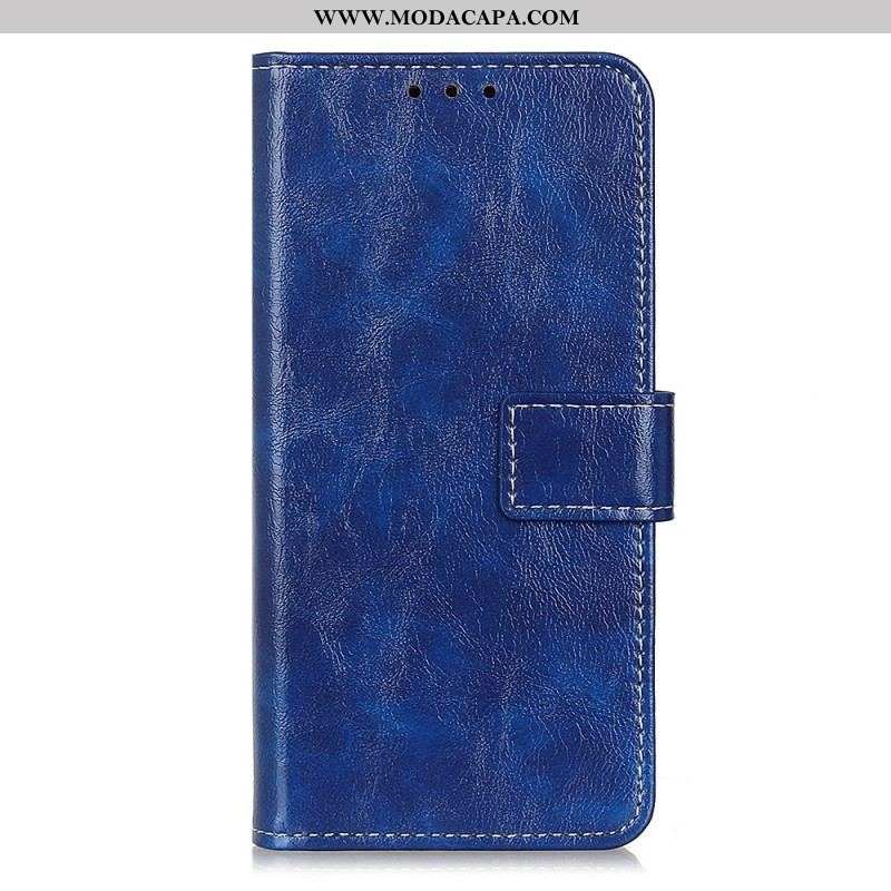 Capa Flip Para Xiaomi Redmi Note 11 Pro / 11 Pro 5G Costuras Brilhantes E Expostas