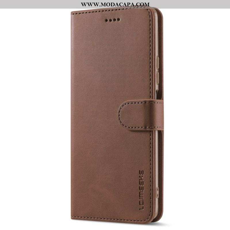 Capa Flip Para Xiaomi Redmi Note 11 Pro / 11 Pro 5G Lc.imeeke Efeito Couro