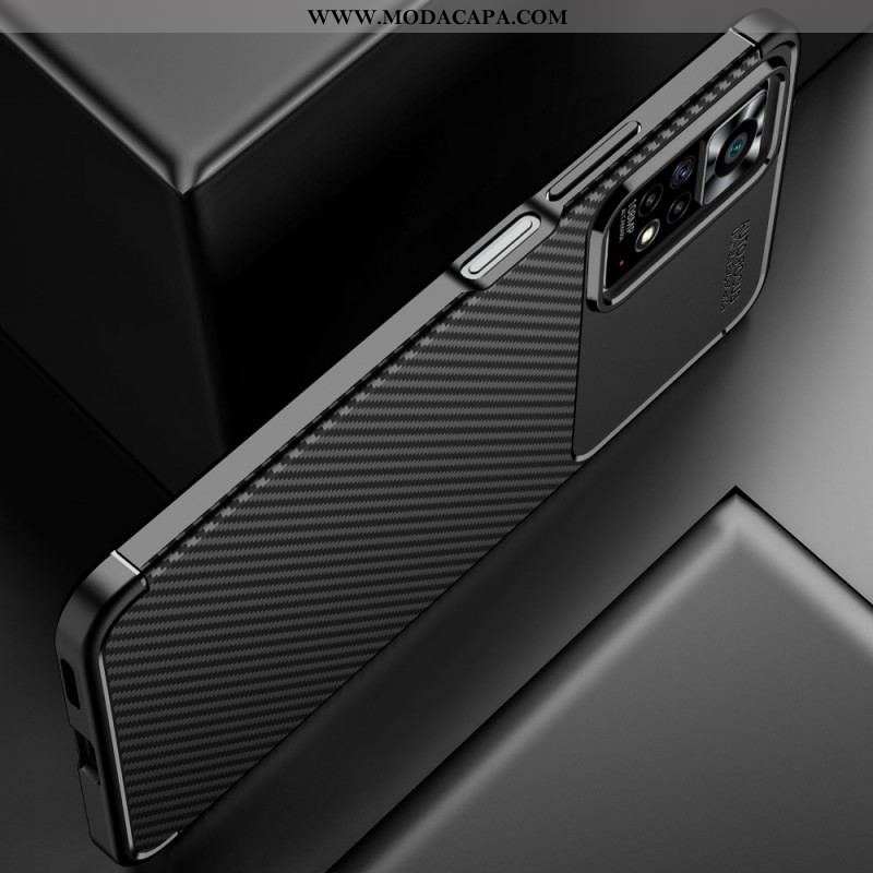 Capa Para Xiaomi Redmi Note 11 Pro / 11 Pro 5G Mangueira De Fibra De Carbono